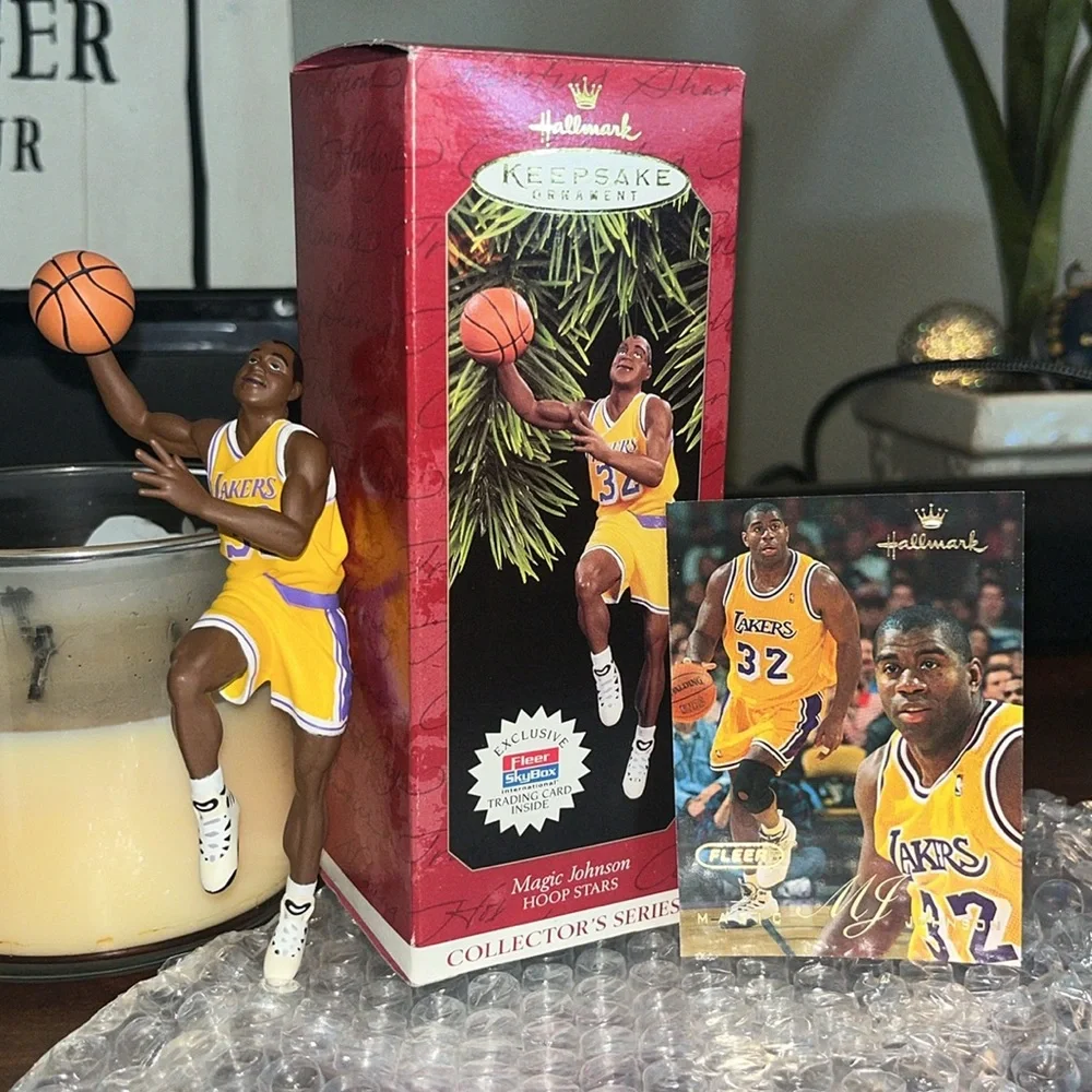 Hallmark Keepsake Ornament Vintage Magic Johnson Hoop Stars Collector's 1997 NIB